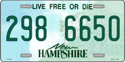 NH license plate 2986650
