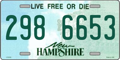 NH license plate 2986653