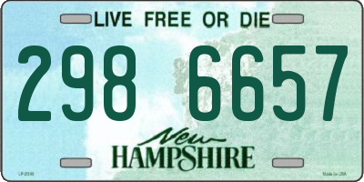 NH license plate 2986657