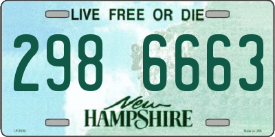 NH license plate 2986663