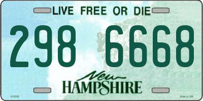 NH license plate 2986668