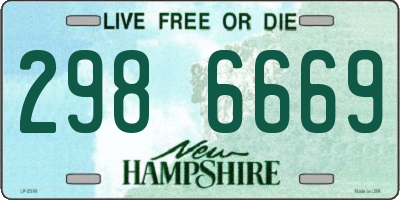 NH license plate 2986669