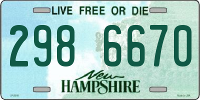 NH license plate 2986670