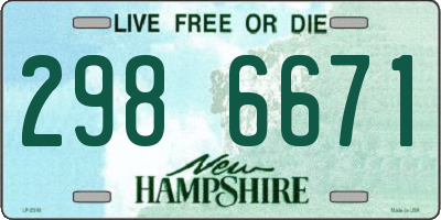 NH license plate 2986671
