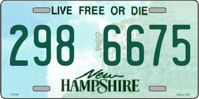 NH license plate 2986675