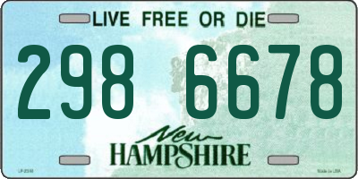 NH license plate 2986678