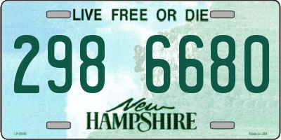 NH license plate 2986680