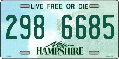 NH license plate 2986685