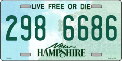 NH license plate 2986686