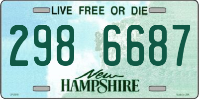 NH license plate 2986687