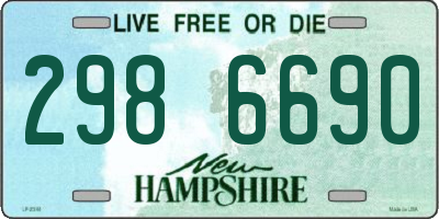 NH license plate 2986690