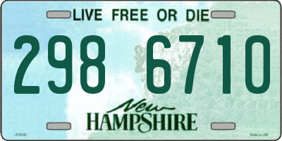 NH license plate 2986710