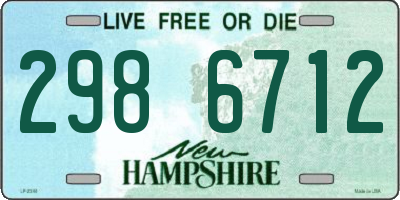 NH license plate 2986712