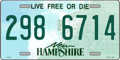 NH license plate 2986714
