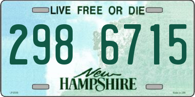 NH license plate 2986715