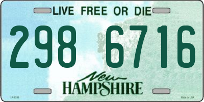 NH license plate 2986716