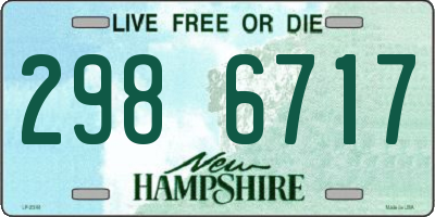 NH license plate 2986717