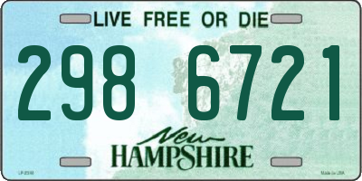 NH license plate 2986721