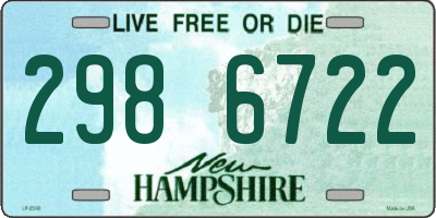 NH license plate 2986722