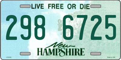 NH license plate 2986725