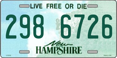 NH license plate 2986726