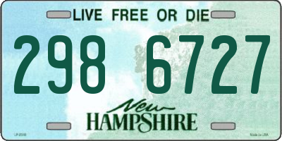 NH license plate 2986727