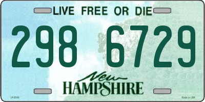 NH license plate 2986729