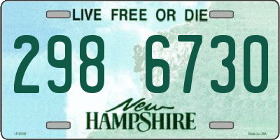NH license plate 2986730