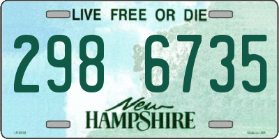 NH license plate 2986735