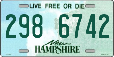 NH license plate 2986742