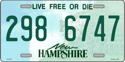 NH license plate 2986747