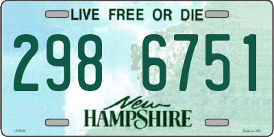 NH license plate 2986751