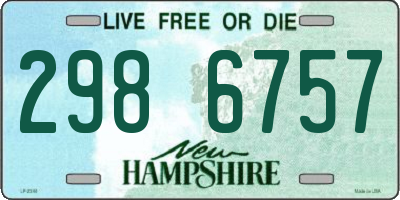 NH license plate 2986757