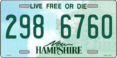NH license plate 2986760
