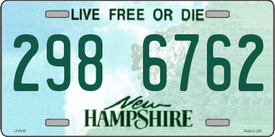 NH license plate 2986762