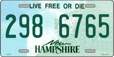 NH license plate 2986765