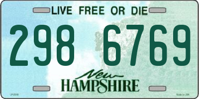 NH license plate 2986769