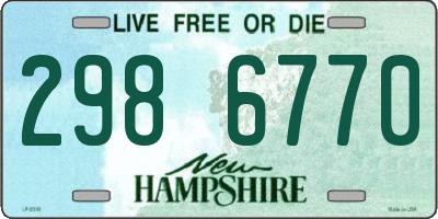 NH license plate 2986770