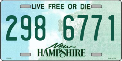 NH license plate 2986771