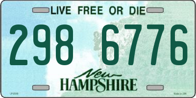 NH license plate 2986776
