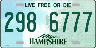 NH license plate 2986777