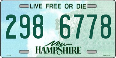 NH license plate 2986778