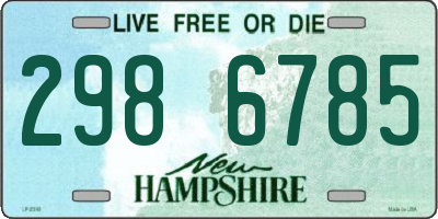 NH license plate 2986785