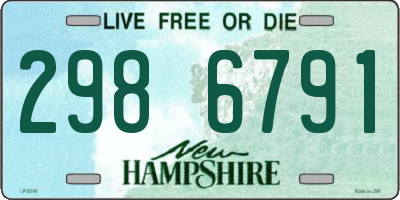NH license plate 2986791