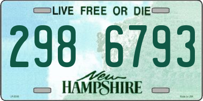 NH license plate 2986793