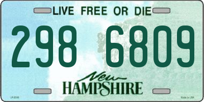 NH license plate 2986809