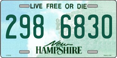 NH license plate 2986830