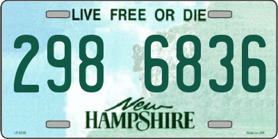 NH license plate 2986836