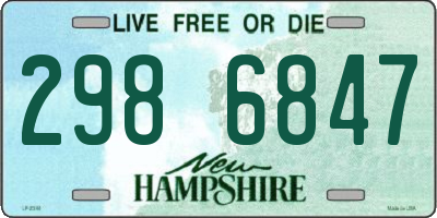 NH license plate 2986847