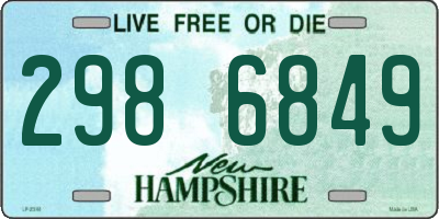 NH license plate 2986849